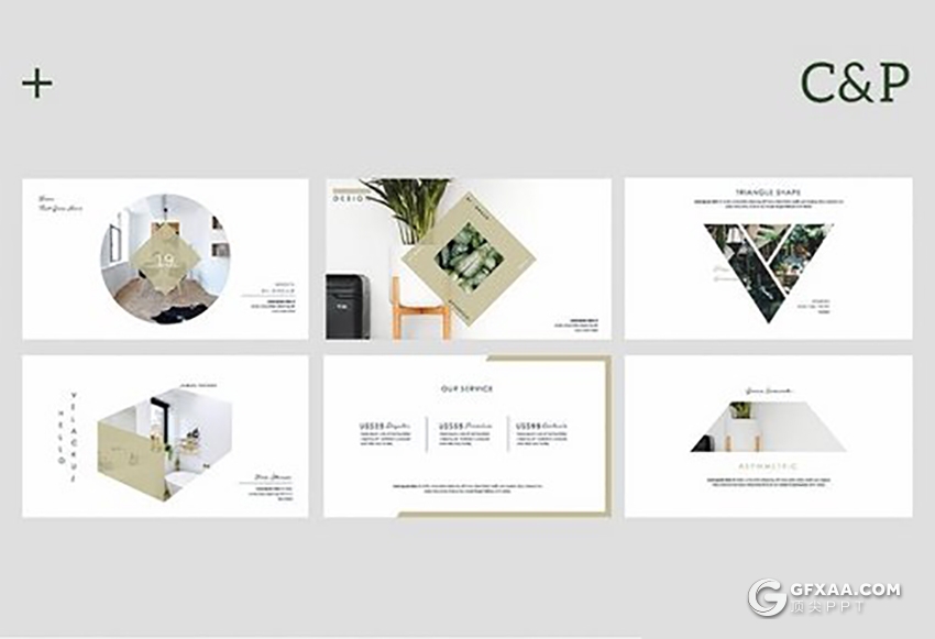 50页简约文艺风格keynote模板 - 顶尖PPT