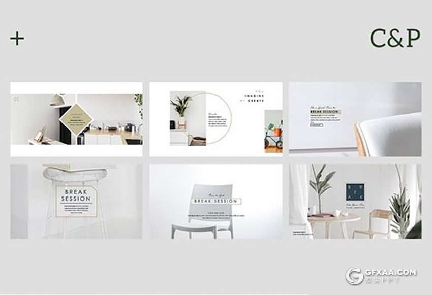 50页简约文艺风格keynote模板 - 顶尖PPT