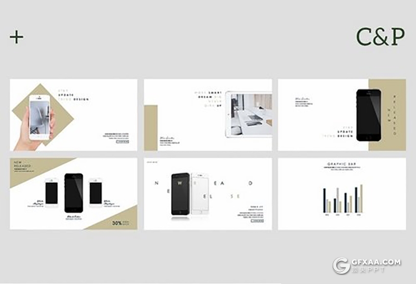 50页简约文艺风格keynote模板 - 顶尖PPT