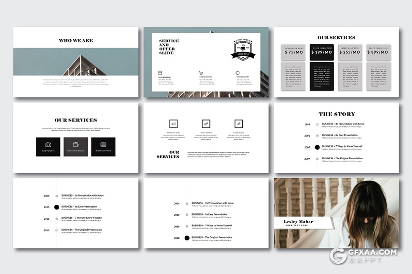 69页极简文艺风格工作汇报新年计划ppt模板 - 顶尖PPT