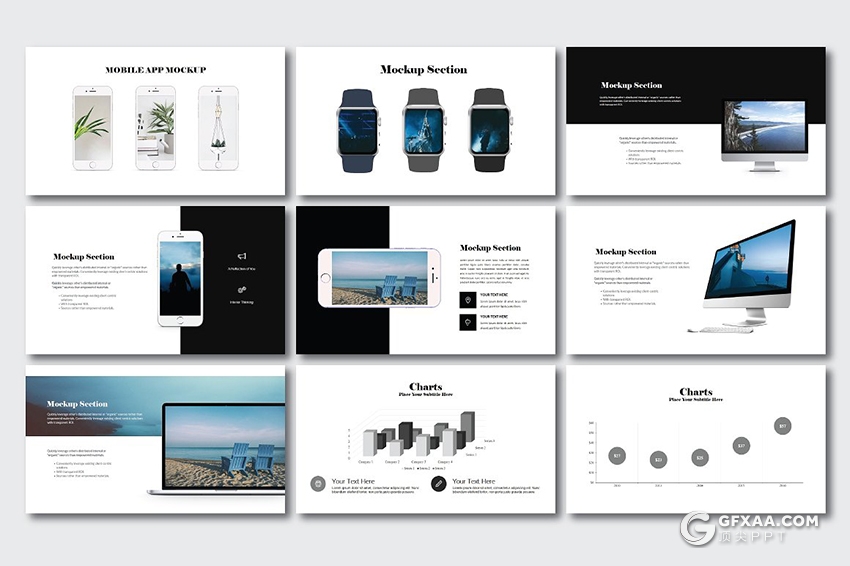 69页极简文艺风格工作汇报新年计划ppt模板 - 顶尖PPT