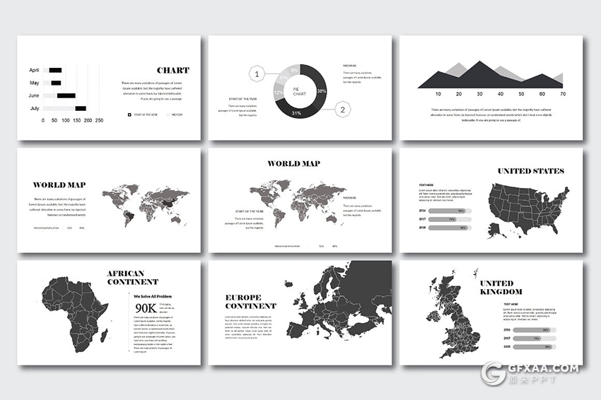 69页极简文艺风格工作汇报新年计划ppt模板 - 顶尖PPT