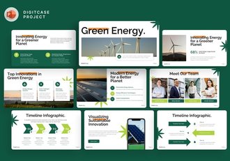 绿色能源环保行业方案PPT模板 - 顶尖PPT