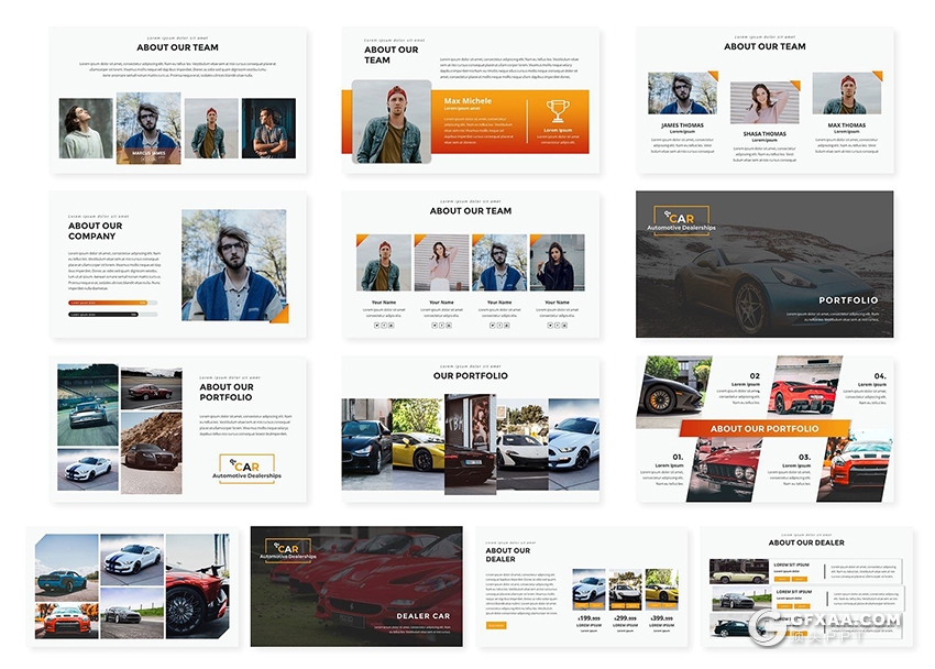 41页汽车经销商销售展示推广keynote模板 - 顶尖PPT