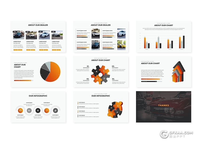 41页汽车经销商销售展示推广keynote模板 - 顶尖PPT