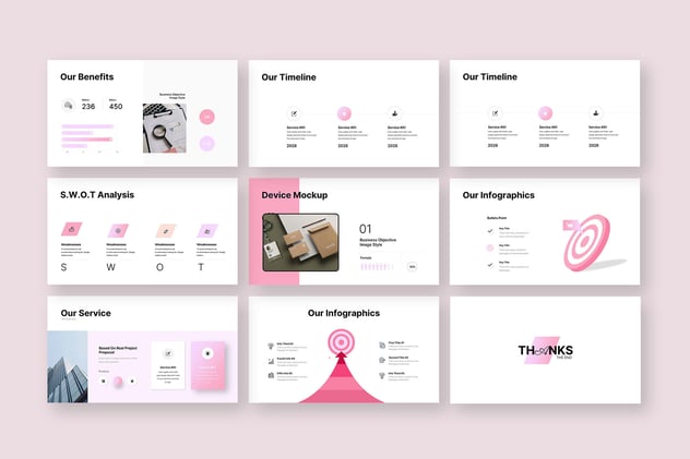 极简风格商业商务通用PPT模板 - 顶尖PPT