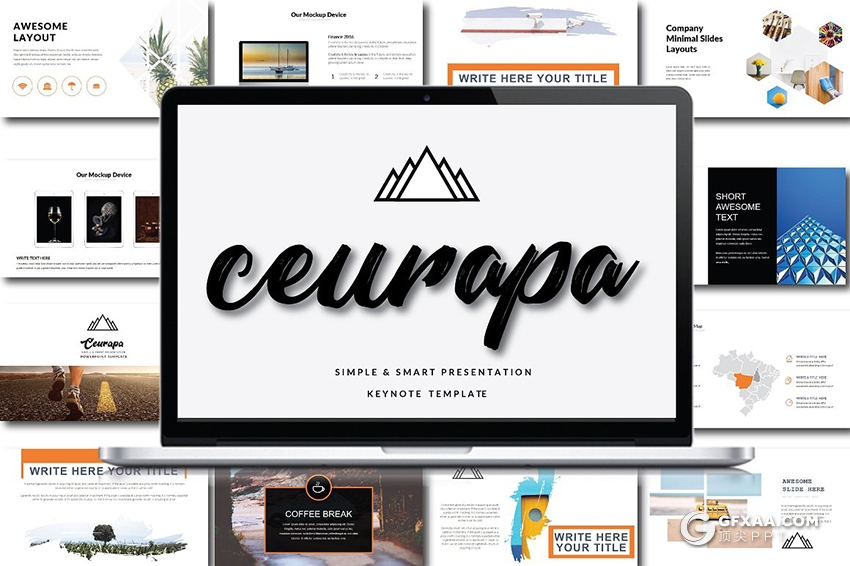 70页极简风格多种行业通用keynote模板 - 顶尖PPT