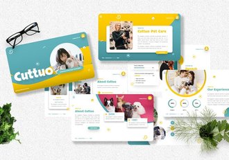 宠物动物护理PPT模板 - 顶尖PPT