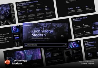 AI人工智能技术PPT模板 - 顶尖PPT