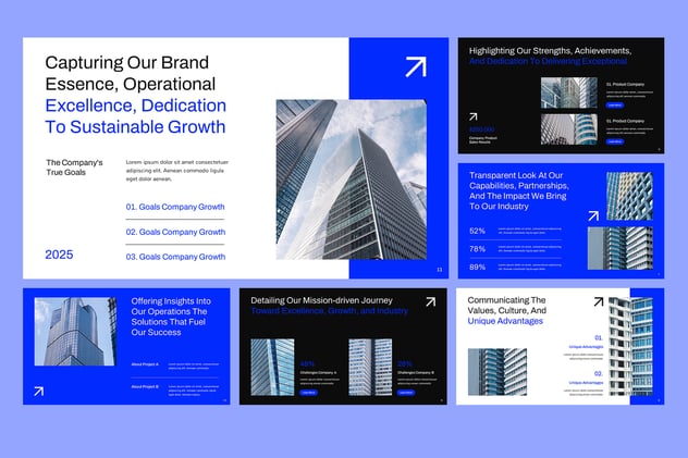 高端企业形象多维度展示公司简介PPT模板 - 顶尖PPT