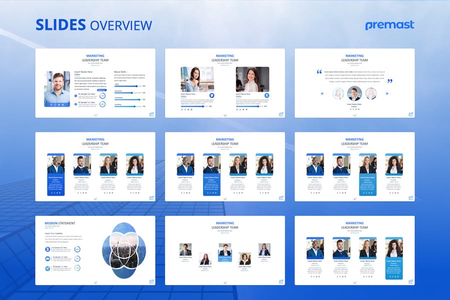 营销计划团队架构PPT模板 - 顶尖PPT