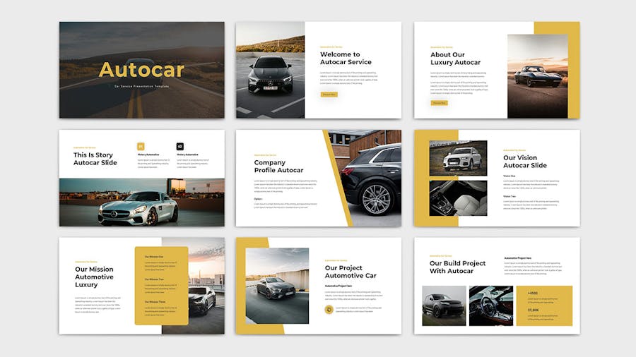 汽车展示PPT模板 - 顶尖PPT