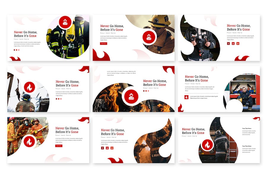 消防安全相关主题PPT模板 - 顶尖PPT