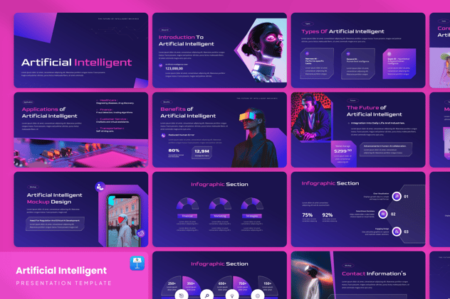 人工智能融资演讲方案Keynote模板 - 顶尖PPT