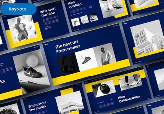 深蓝色商务专业企业宣传Keynote模板 - 顶尖PPT