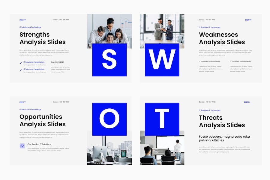 IT技术解决方案科技服务Keynote模板 - 顶尖PPT