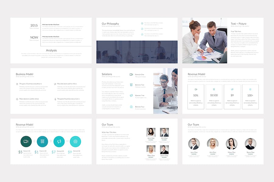 简约大气商业计划企业合作年计划总结通用keynote模板 - 顶尖PPT