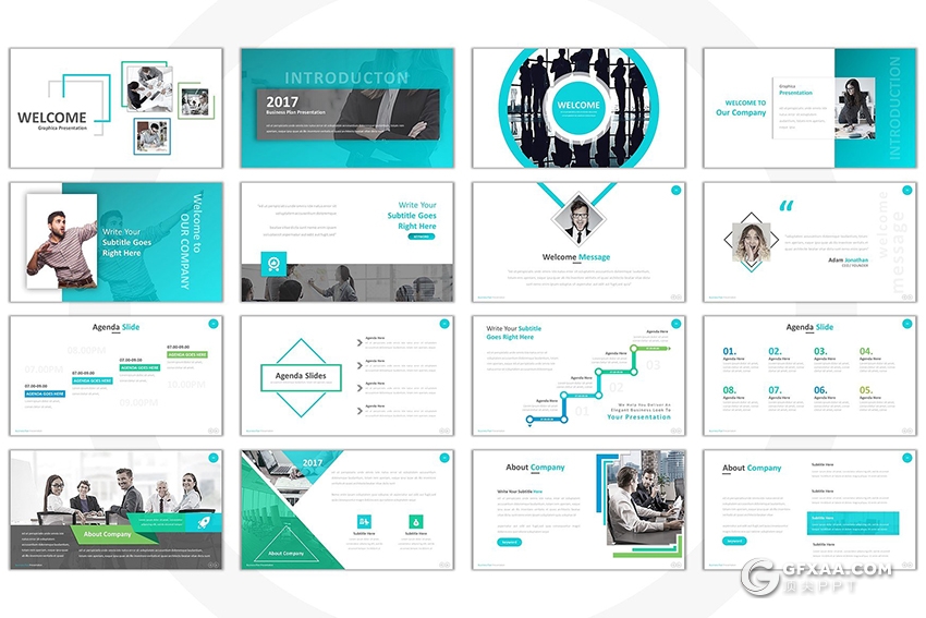 130页欧美高端商务多用途ppt模板 - 顶尖PPT
