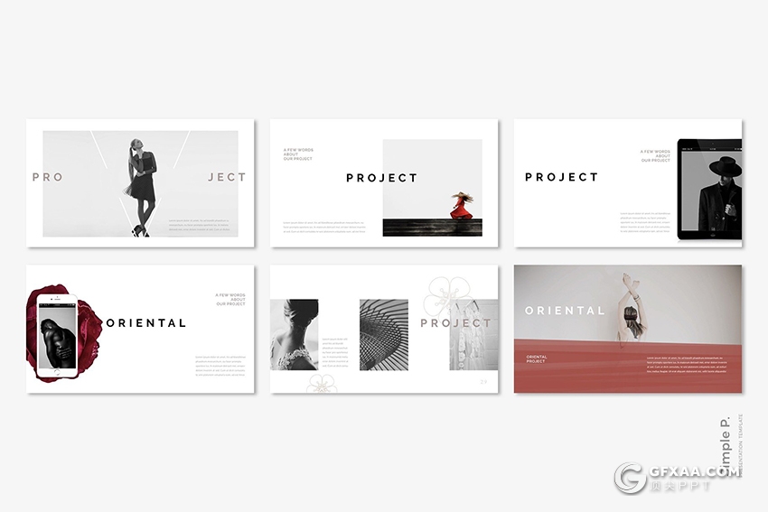 59页极简文艺唯美风格PPT模板 - 顶尖PPT