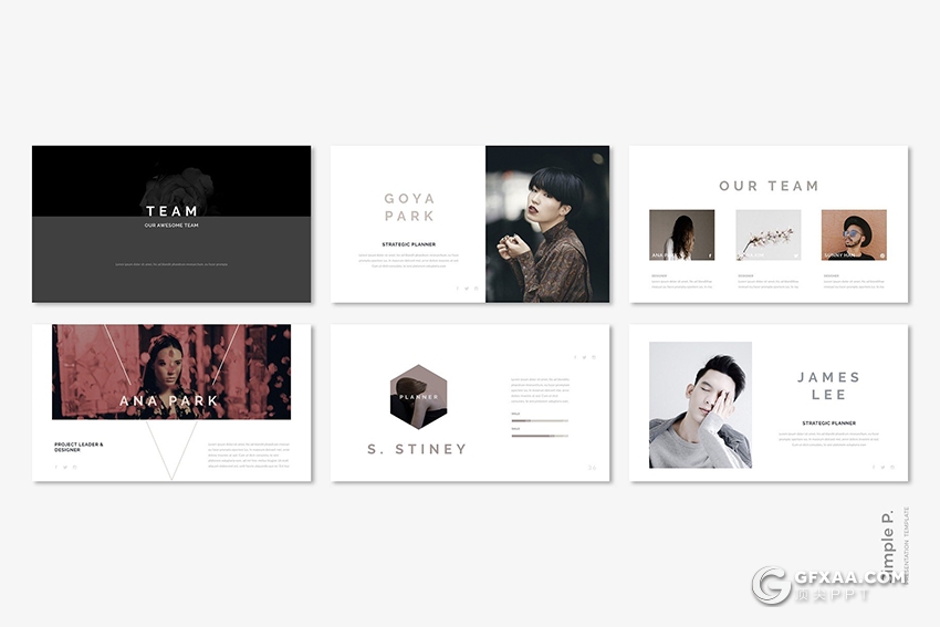 59页极简文艺唯美风格PPT模板 - 顶尖PPT