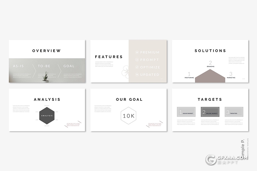 59页极简文艺唯美风格PPT模板 - 顶尖PPT