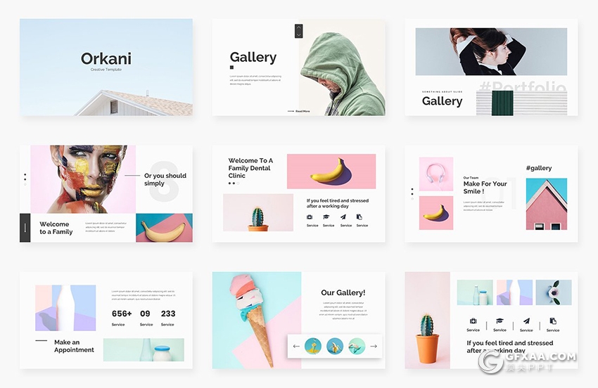 108页简约大气欧美商务多用途ppt模板 - 顶尖PPT