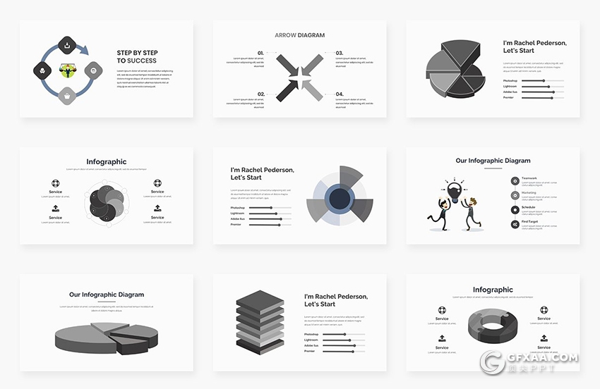 108页简约大气欧美商务多用途ppt模板 - 顶尖PPT