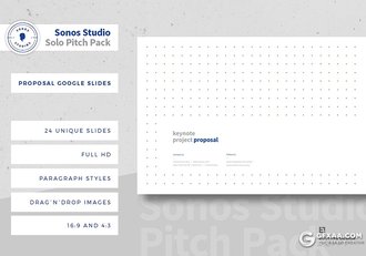 24页点状组合创意Google Slides模板 - 顶尖PPT