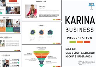 100多页扁平化欧美数据图形分析统计keynote模板 - 顶尖PPT