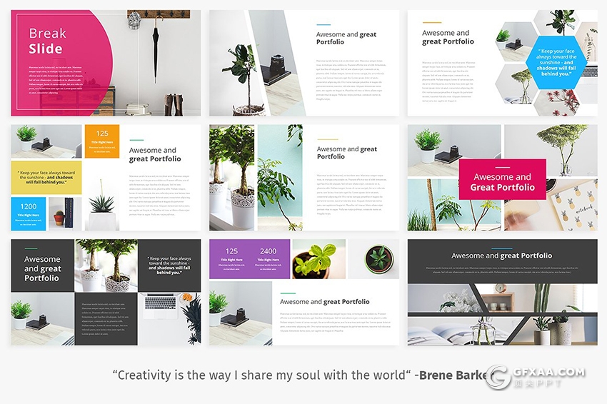 100页极简文艺商务多用途ppt模板 - 顶尖PPT