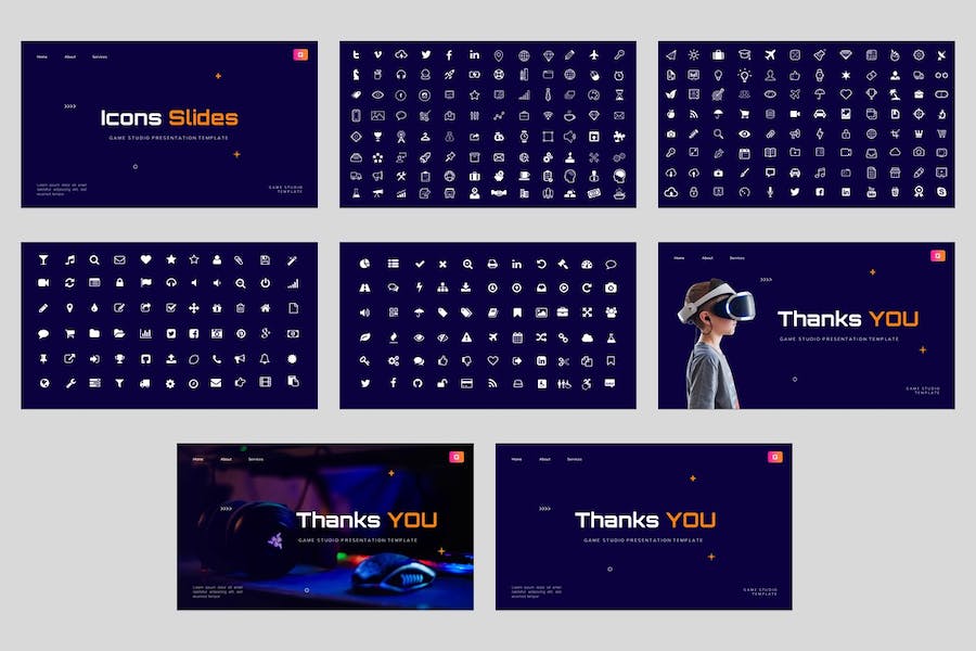 游戏工作室项目展示创意方案PPT模板 - 顶尖PPT