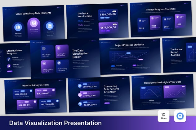 数据可视化图形图表keynote模板 - 顶尖PPT