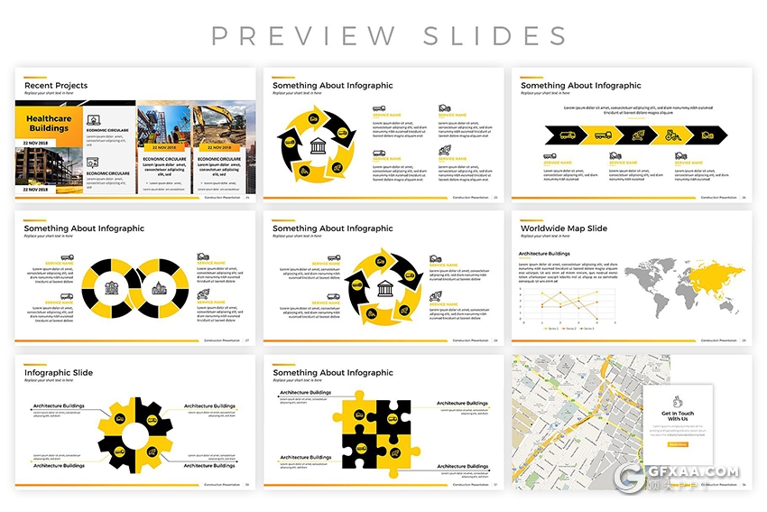 36页欧美建筑工程工作计划汇报PPT模板 - 顶尖PPT