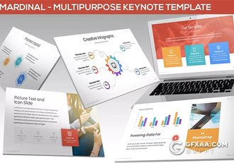 30页3种配色商务工作总结数据统计keynote模板 - 顶尖PPT