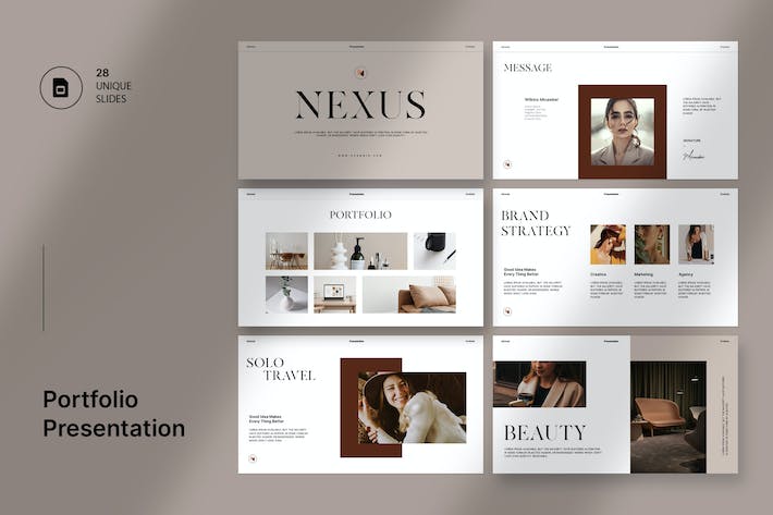 奢侈品服装秀模特写真PPT模板 - 顶尖PPT