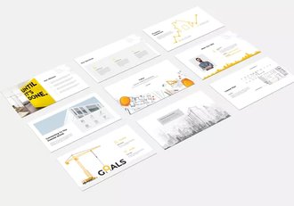 45页建筑工程工作汇报团队介绍keynote模板 - 顶尖PPT