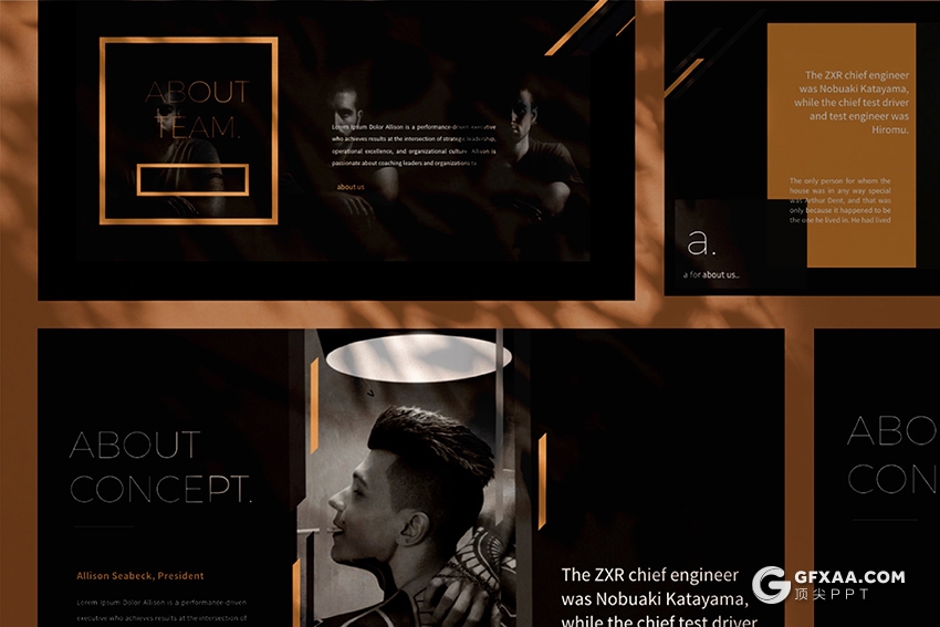 30页欧美时尚模特展示杂志风格keynote模板 - 顶尖PPT