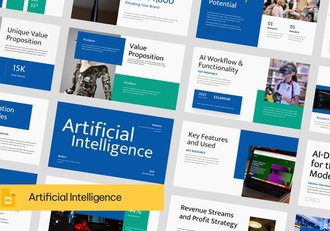 人工智能技术演示PPT模板 - 顶尖PPT