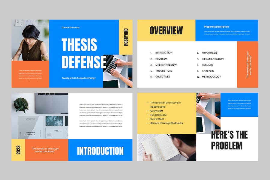 创意论文答辩学术研究展示Keynote模板 - 顶尖PPT