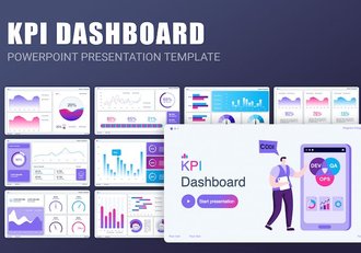 KPI关键绩效指标数据分析图形PPT模板 - 顶尖PPT