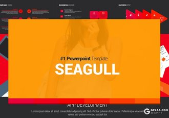 50页扁平化欧美商务多用途PPT模板 - 顶尖PPT