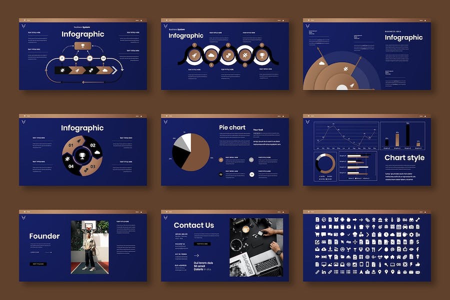 商业品牌创意展示方案PPT模板 - 顶尖PPT