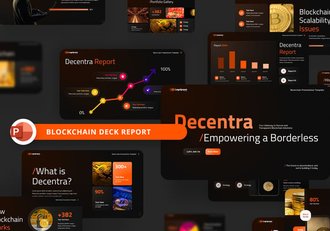 区块链平台虚拟货币PPT模板 - 顶尖PPT