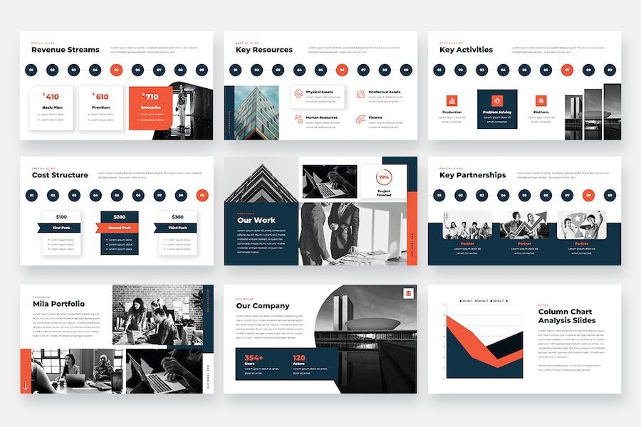 业务模型介绍主题演讲Keynote模板 - 顶尖PPT