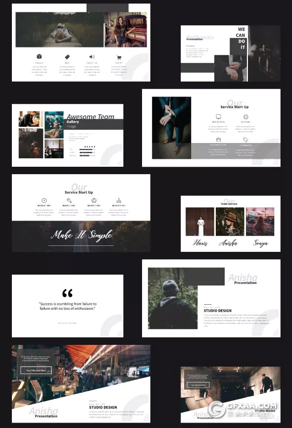 60页极简文艺多用途PPT模板 - 顶尖PPT