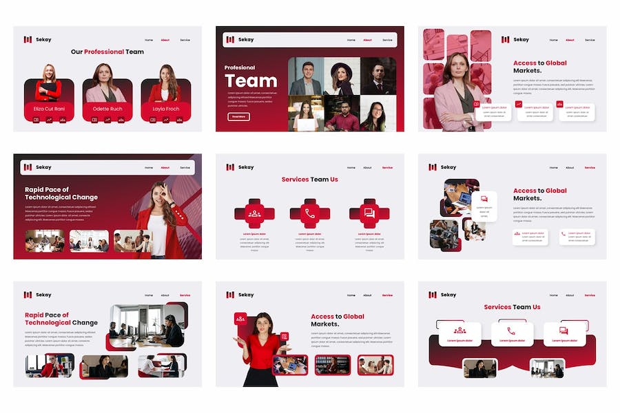 商务服务展示方案Keynote模板 - 顶尖PPT