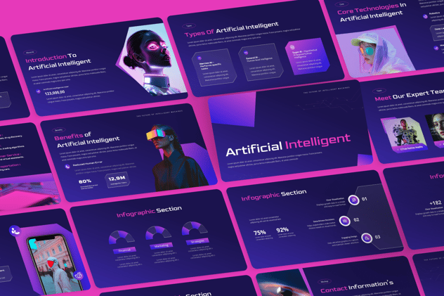 人工智能融资演讲方案Keynote模板 - 顶尖PPT