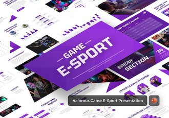电竞游戏赛事策划推介PPT模板 - 顶尖PPT