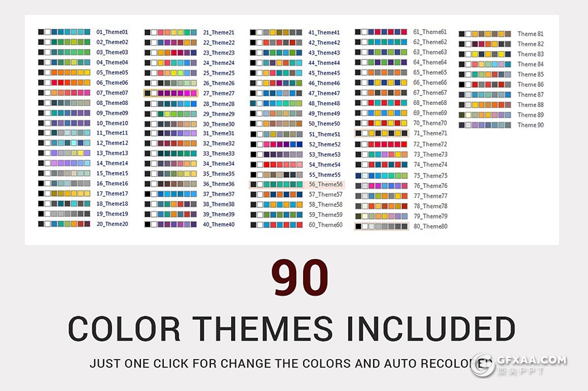 10页SWOT态势分析PPT模板 10种配色主题 - 顶尖PPT