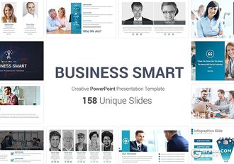 158页欧美风格公司团队介绍工作汇报ppt模板 10种配色主题 - 顶尖PPT